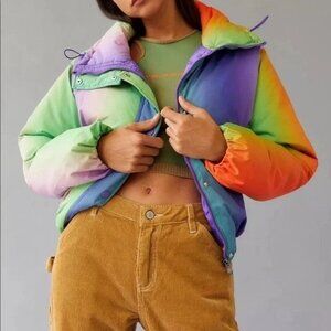 URBAN OUTFITTERS BDG Isla Lightweight Funnel Neck Puffer Women's Jacket Size M